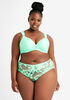 Corded Lace Plunge Butterfly Bra, Bright Green image number 3