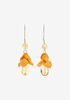 Yellow Petal Drop Earrings, Citrus image number 0