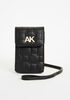 Anne Klein Quilted Phone Crossbody, Black image number 0