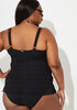 Nicole Miller Tiered Swimsuit, Black image number 1