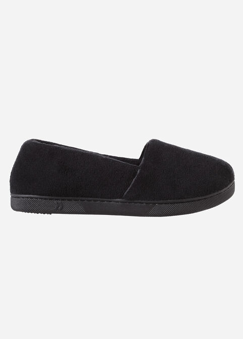 Isotoner Microterry Espadrille, Black image number 1