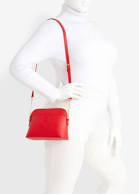 Bebe Polly Dome Crossbody, Red image number 3