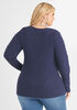 Textured Crocheted Sweater, Sodalite image number 1