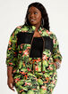 Tropical Mesh Trim Cotton Jacket, Black Combo image number 0