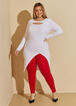 Cutout Ribbed Top, White image number 0