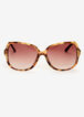 Tortoise Shell Square Sunglasses, TORT image number 0