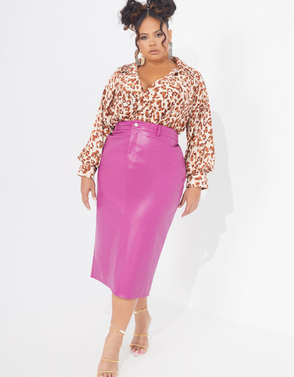 The Baylor Midi Skirt, Purple image number 0