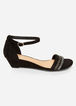 Sole Lift Faux Wide Width Wedges, Black image number 2