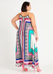 Chain Strap Scarf Maxi Dress, Multi image number 1