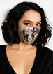 Sequin & Solid Face Mask Set, Military Olive image number 0