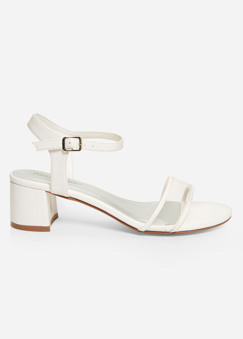 Strappy Wide Width Sandals, White image number 2