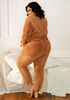 Cozy Lounge Teddy Legging, Camel Taupe image number 1