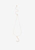 Pave Crystal J Initial Necklace, Gold image number 1