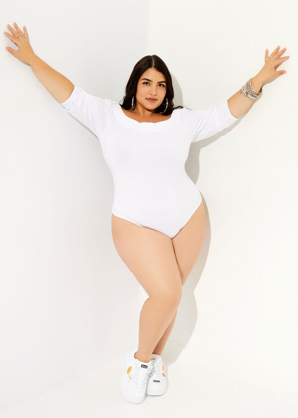 The Aly Bodysuit, White image number 0