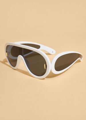 Tinted Oversized Sunglasses, White image number 1