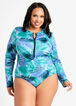 Fit4U On Back Zipper One Piece Green, Green image number 0