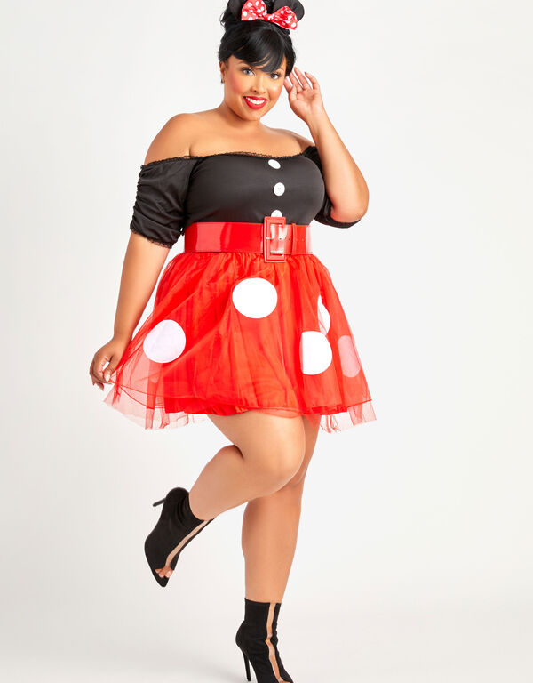 Girly Mouse Costume, Black Combo image number 0