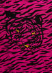 Belted Tiger Hi Low Shirtdress, Raspberry Radiance image number 3