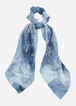 Trendy Accessories Tie Dye Chiffon Removable Scarf Chic Scrunchie image number 0