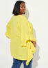 Ruffled Crepe De Chine Blouse, Maize image number 1