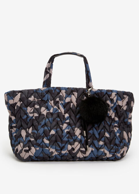 SR2 Camo Quilted Tote, Blue image number 0