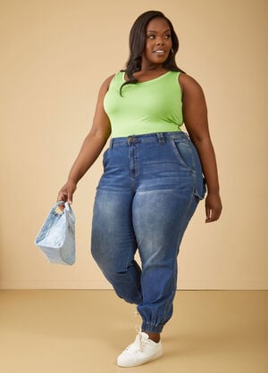 Plus Size High Waisted Jeans in Sizes 10-32