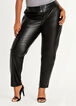 Faux Leather Skinny Trouser, Black image number 0