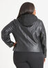 Levis Fleece Hood Moto Jacket, Black image number 1