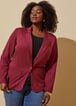 Buttoned Power Ponte Blazer, Rhododendron image number 4