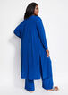 Open Front Duster Cardigan, Royal Blue image number 1