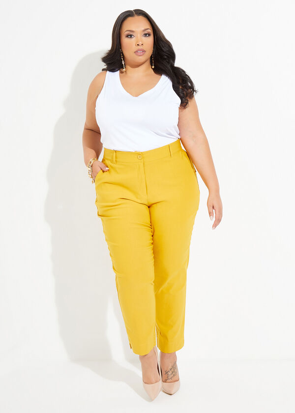 Power Twill Ankle Pants, Nugget Gold image number 2