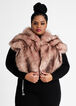 Pink Faux Fur Stole, Foxglove image number 0