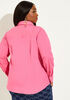 Basic Cotton Blend Poplin Shirt, Fandango Pink image number 1