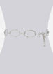 Silver Oval Chain Link Belt, Silver image number 0