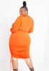 The Jayleen Bodycon Dress, Orange image number 1