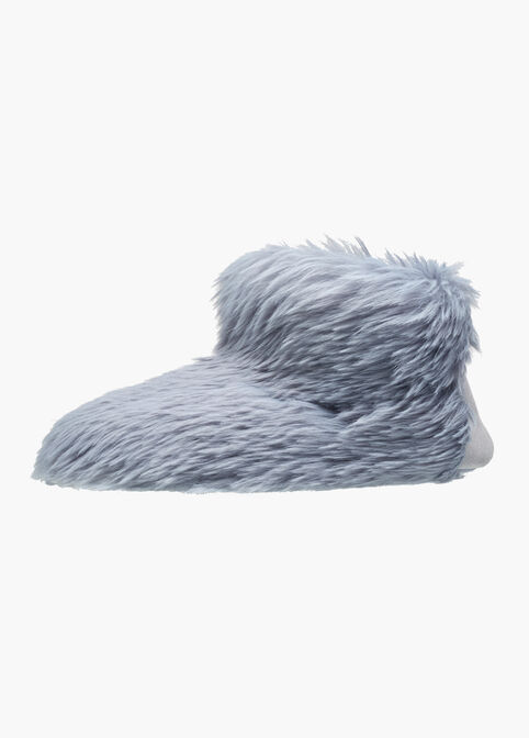 Nine West Fuzzy Faux Fur Booties, Grey image number 1
