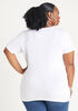 Crystal Diva Graphic Tee, White image number 2