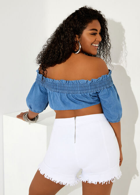 The Angie Top, Denim image number 1