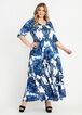Tall Paisley A Line Knit Maxi Dress, Victoria Blue image number 0