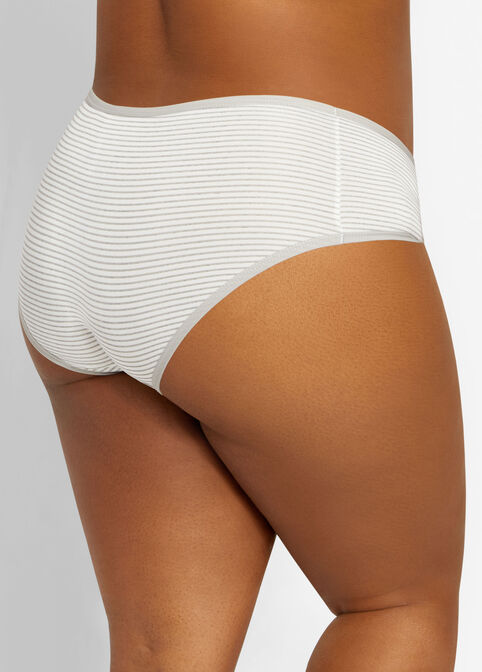 Bow Microfiber Hipster Panty, White image number 1