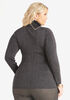 Lurex Ribbed Turtleneck Sweater, Black image number 1