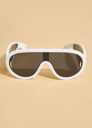 Tinted Oversized Sunglasses, White image number 0