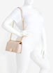 Pink Faux Leather Quilted Handbag, Foxglove image number 3