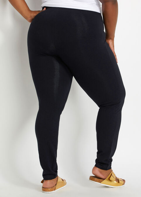 Stretch Shaping High Waist Leggings, Black image number 1