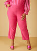 High Waist Power Twill Capris, Pink Peacock image number 2