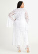 Lace Bell Sleeve Cardigan, White image number 1