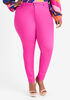 Fuchsia Red Basic High Rise Jeggings, Fuchsia Red image number 0