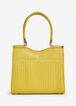Bebe Aliah Stud Shopper Handbag, GOLDEN LIME image number 0