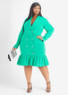 Double Breasted Blazer Dress, Pepper Green image number 0