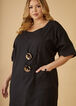 Embellished Linen Blend Dress, Black image number 2